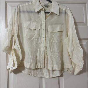 A New Day Ivory Button-Up Shirt